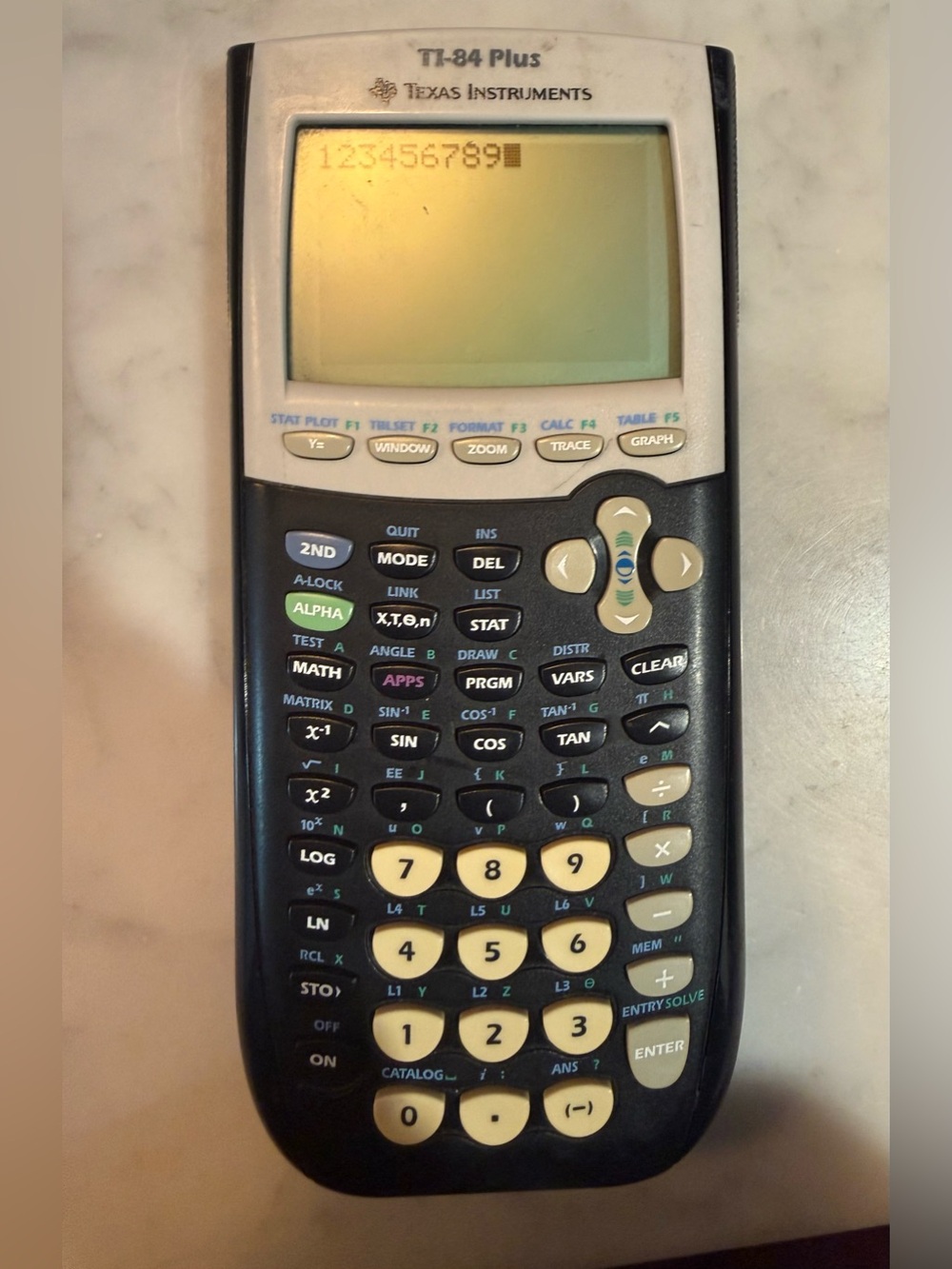 Texas Instruments TI-84 Plus Black Graphing Calculator No Cover Tested Working!